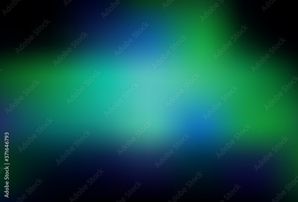 Dark Blue, Green vector blurred bright pattern.