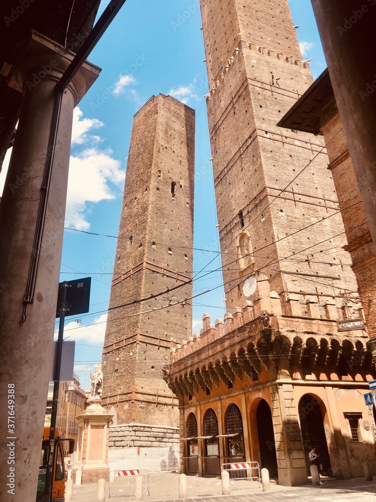 Fototapeta Garisenda Tower in Bologna