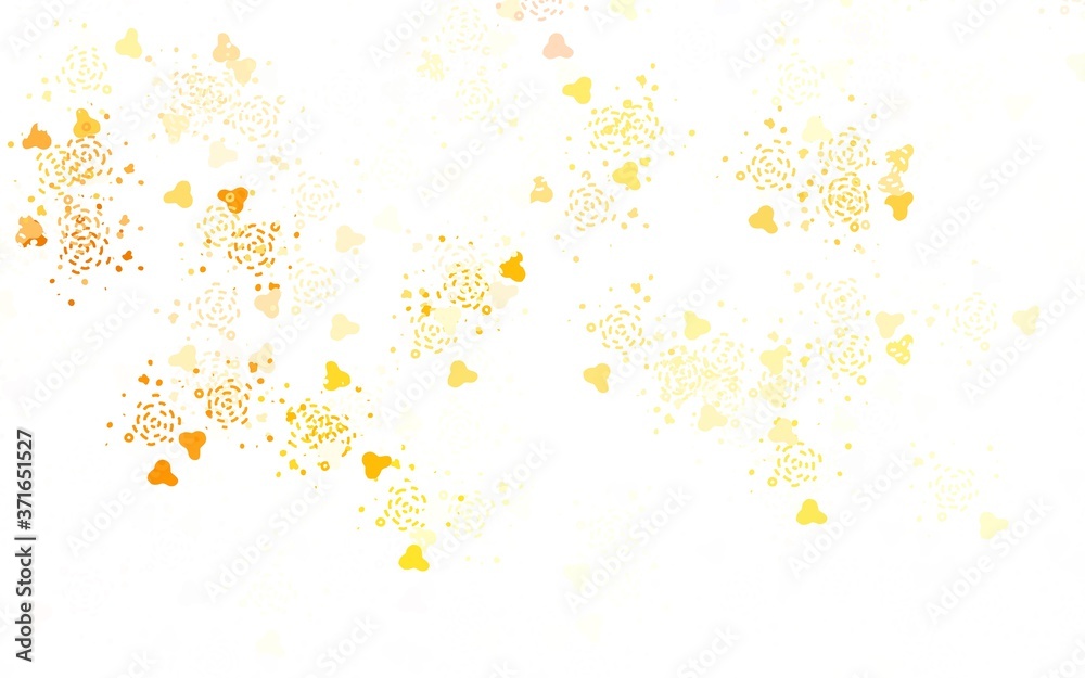 Light Orange vector pattern with random forms. Light Orange vector pattern with random forms.