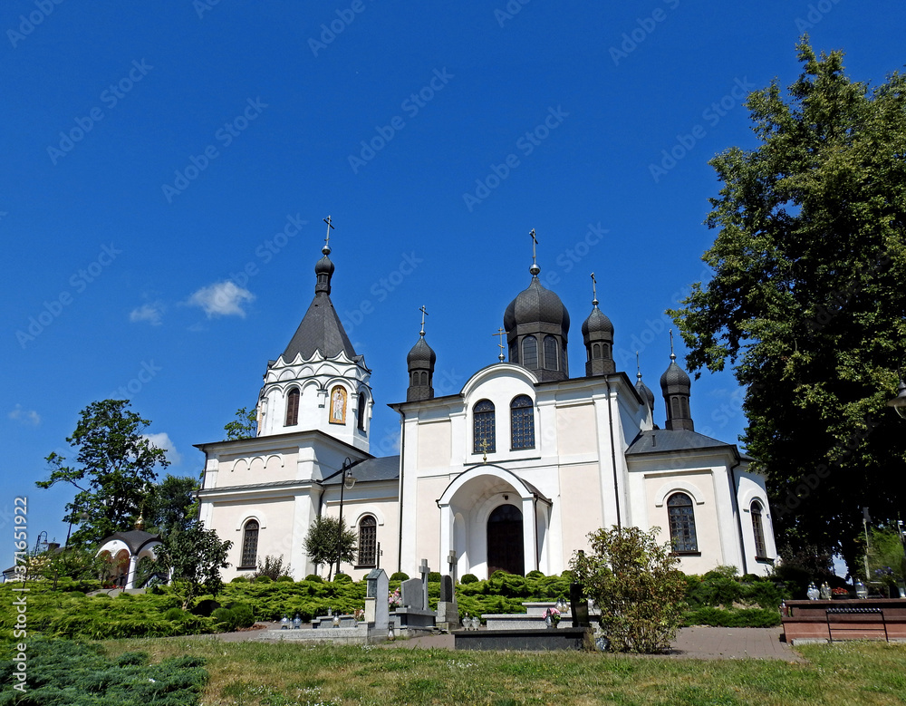 consecrated in 1866, built in the neo-Russian style, the temple of the Orthodox church of Saint Peter and Paul in the city of Siemiatycze in Podlasie, Poland consecrated in 1866, built in the neo-Russian style, the temple of the Orthodox church of Saint Peter and Paul in the city of Siemiatycze in Podlasie, Poland