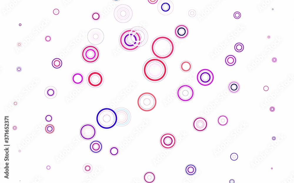 Light Pink vector layout with circle shapes. Light Pink vector layout with circle shapes.