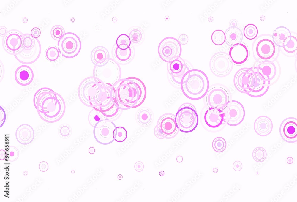 Light Purple, Pink vector backdrop with dots, lines.