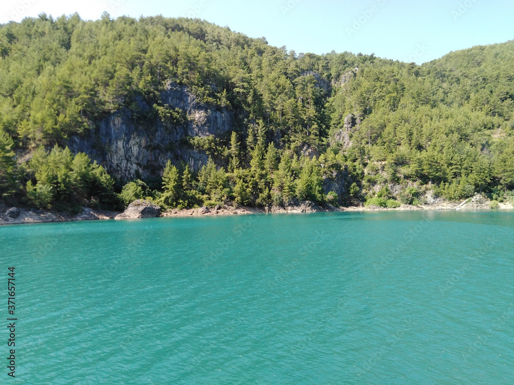 Landscape, Turkey, Green canyon, mountains,