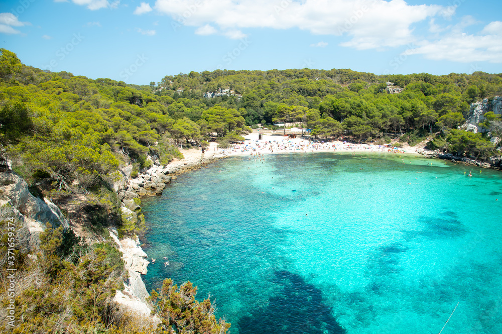 Cala Macarella beach, Menorca, Spain, Balearic Islands