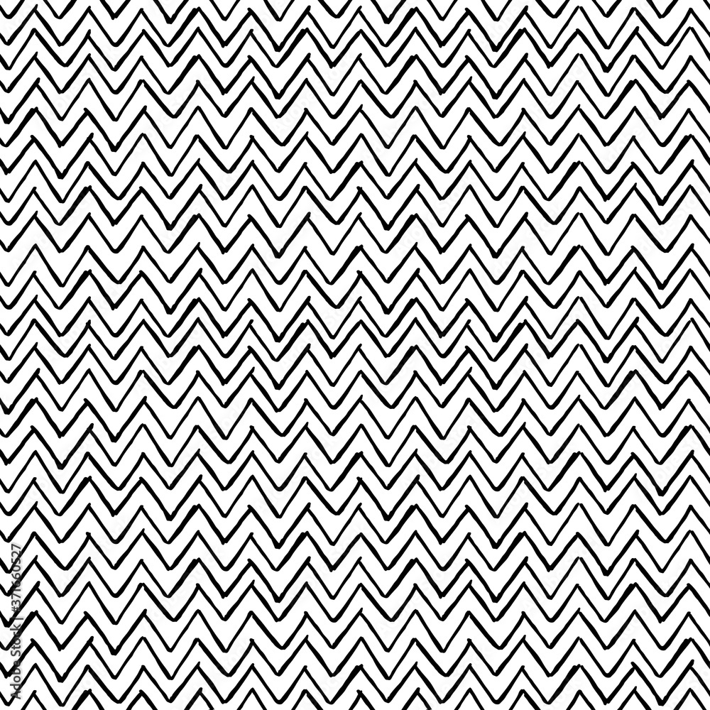 Seamless hand drawn zig zag pattern Seamless hand drawn zig zag pattern