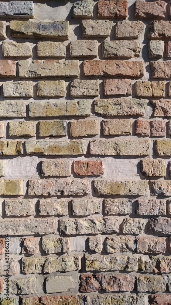 Fototapeta premium Modern decorative brickwork, reddish brick