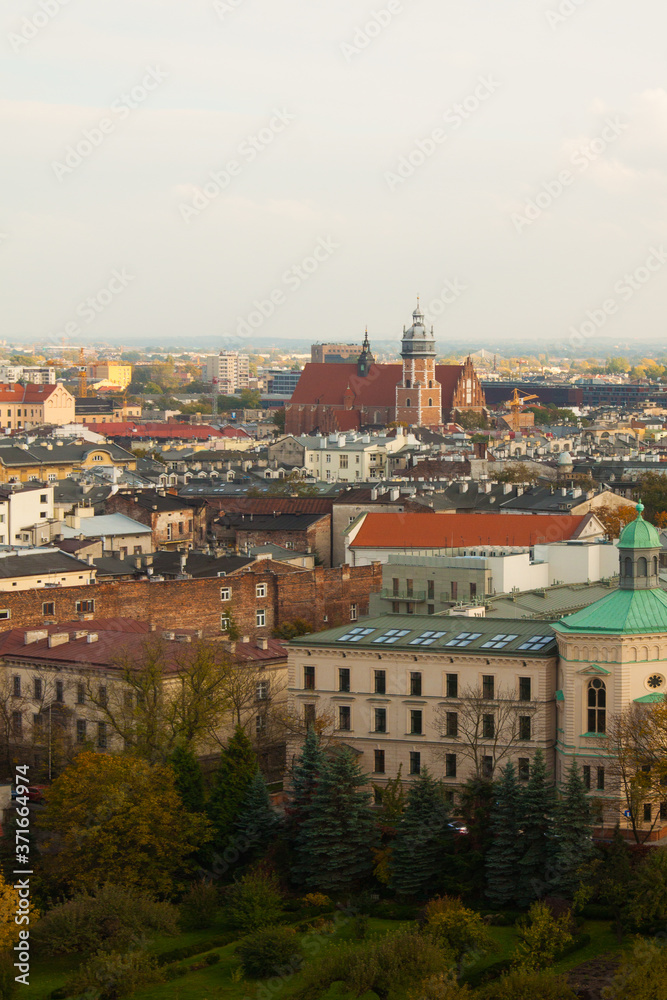 Krakow, Poland October 29 2015: Krakow landscape 