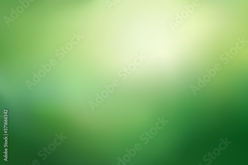 Abstract green blurred background. Natural gradient backdrop. Vector illustration. Ecology concept for your graphic design, banner, poster, website