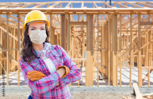 Female Contractor In Hard H...