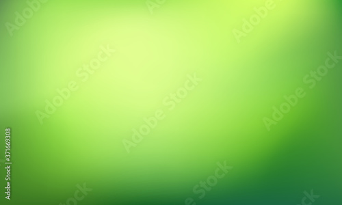 Abstract Nature blurred background. Green gradient backdrop. Ecology concept for your graphic design, banner or poster, website