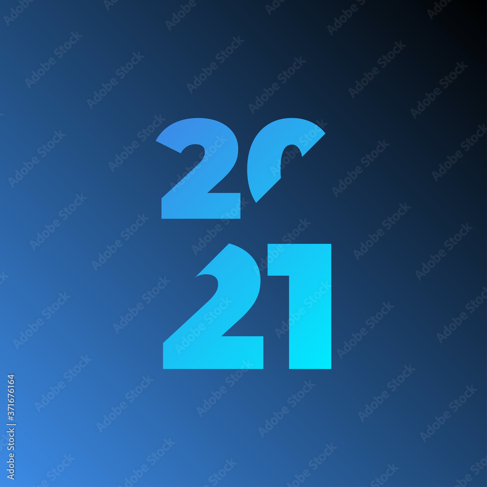 Happy new year 2021 template. Design for banner, greeting cards, brochure or print. Vector illustration. Isolated on white background. Happy new year 2021 template. Design for banner, greeting cards, brochure or print. Vector illustration. Isolated on white background.