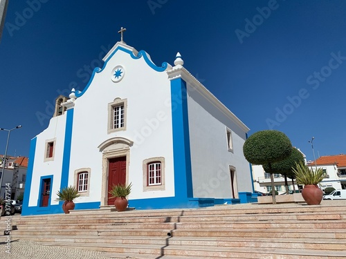 Old church Blue and White in Ericeira, Portugal. photo