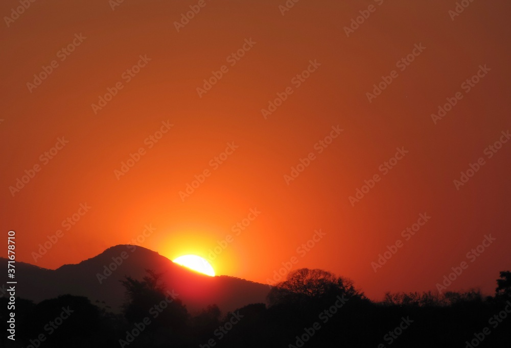 Obraz premium African sunset