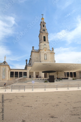 The Sanctuary of Fatima, which is also referred to as the Basilica of Our Lady of Fatima, the magnificent cathedral complex and the Church, Portugal.
