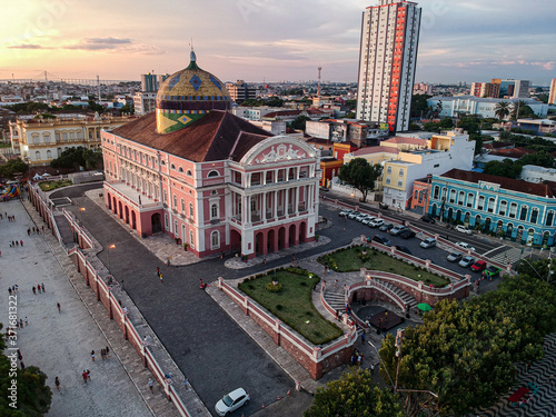 aerial view of the amazon theater photo