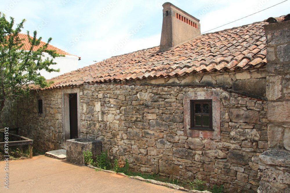 Building in Aljustrel near Fatima in Portugal, the family home of the siblings of saints Jacinta and Francisco Marto, who experienced the Marian apparitions at Fatima.