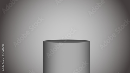 Background with realistic 3d podium. podium to insert objects © Adam