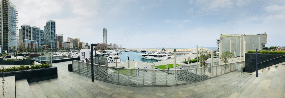 Obraz premium panorama of the marina