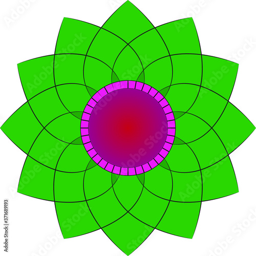 sunflower shape design
