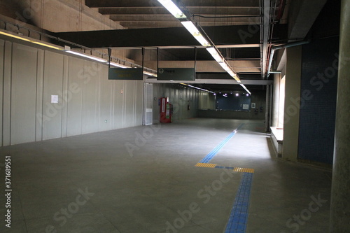 underground parking garage