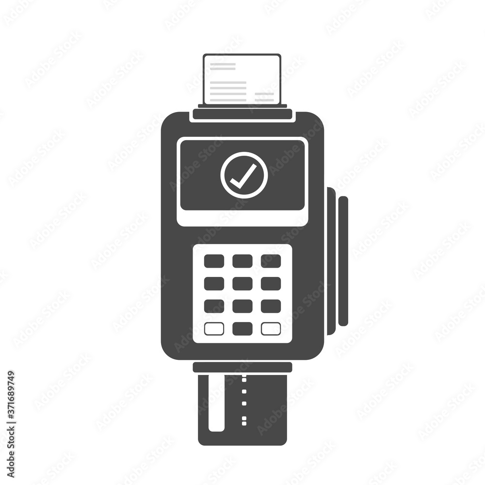 Credit Card Payment Device - Vector Illustration Credit Card Payment Device - Vector Illustration