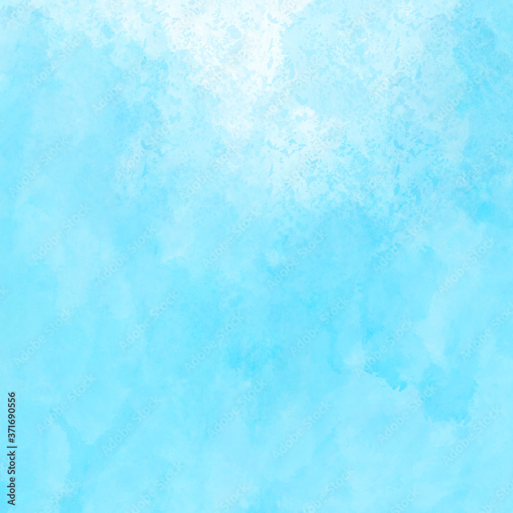 Watercolor blue sky abstract background