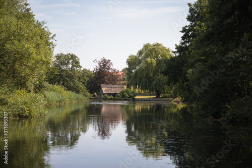 Views of the River Bure between Wroxham and Coltishall, The Broads, Norfolk, UK