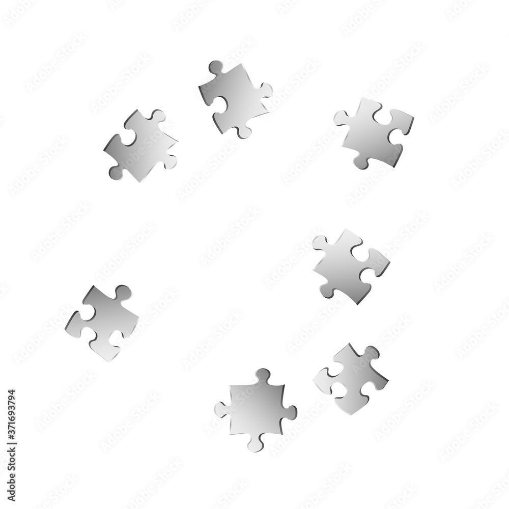 Business mind-breaker jigsaw puzzle metallic Business mind-breaker jigsaw puzzle metallic