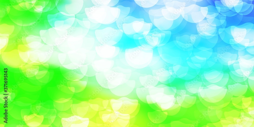 Light Blue, Green vector layout with circle shapes. Light Blue, Green vector layout with circle shapes.