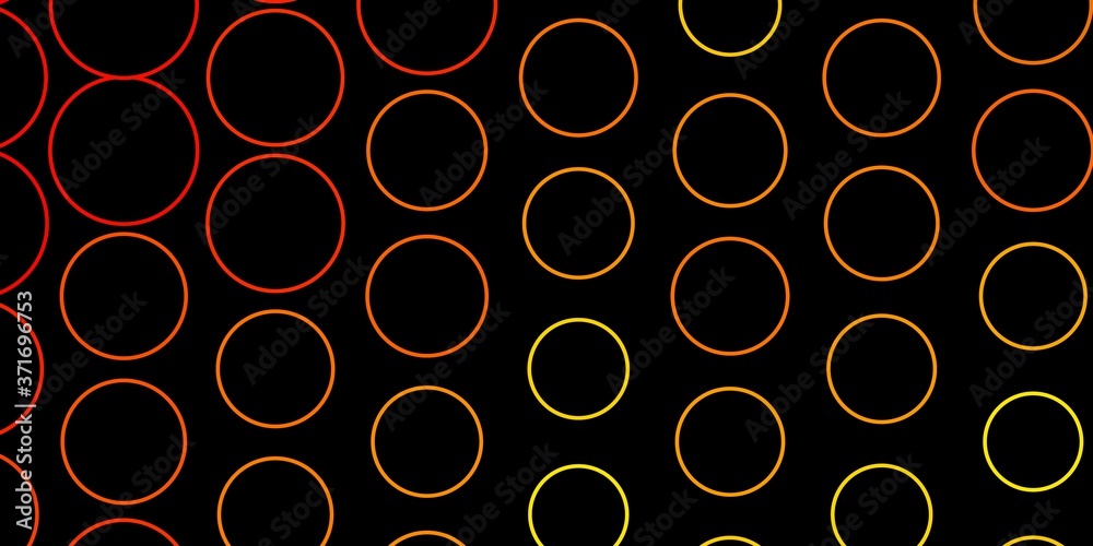 Dark Orange vector backdrop with circles. Modern abstract illustration with colorful circle shapes. Pattern for wallpapers, curtains. Dark Orange vector backdrop with circles. Modern abstract illustration with colorful circle shapes. Pattern for wallpapers, curtains.