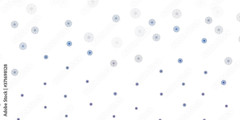 Light gray vector doodle template with flowers. Light gray vector doodle template with flowers.