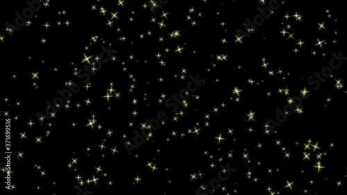 黄色のキラキラが上に流れていく背景画像