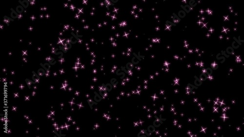 ピンク色のキラキラが上に流れていく背景画像