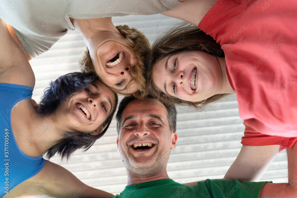 Fototapeta premium Family Laughing and Having Fun Together