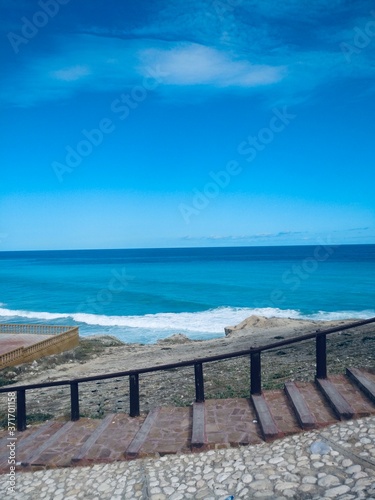 wooden bridge over the sea