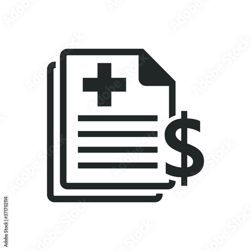 Medical bill icon