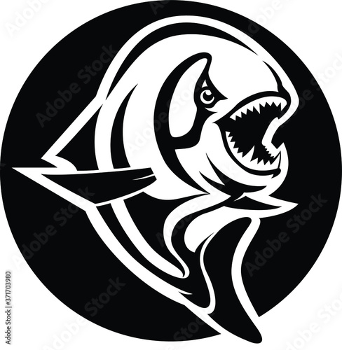 Piranha Simple Tribal tattoo design