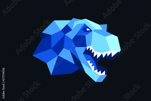 Tyrannosaurus T-Rex with low poly style
