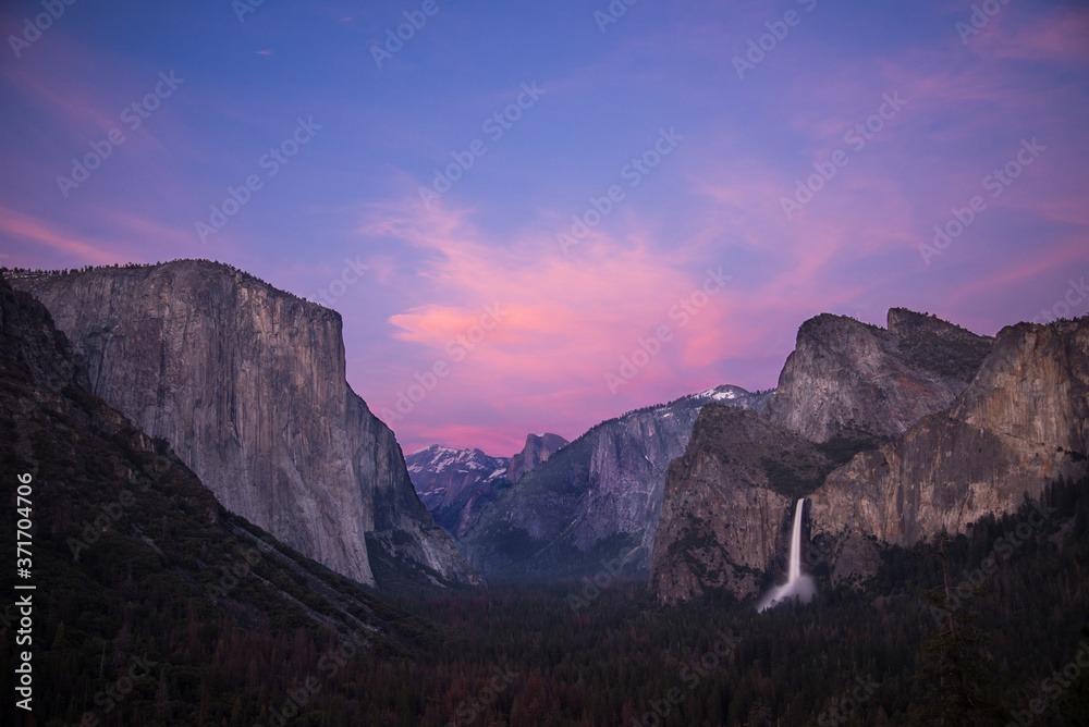 Yosemite National Park at Sunset