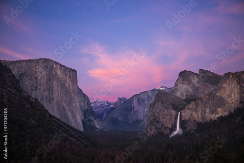 Yosemite National Park at Sunset
