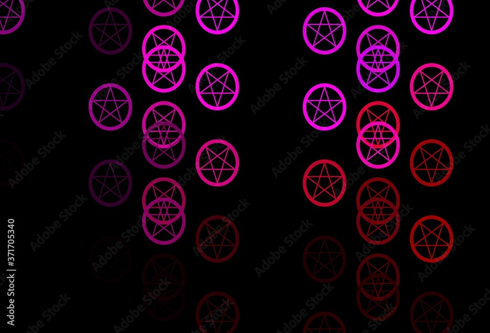 Dark Pink vector texture with religion symbols. Dark Pink vector texture with religion symbols.