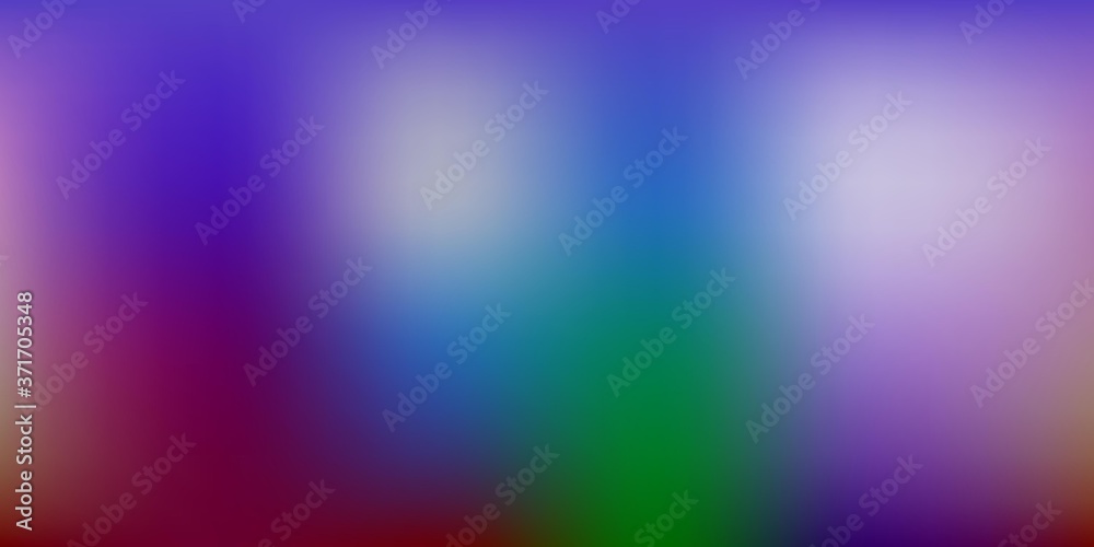 Dark Multicolor vector gradient blur background.