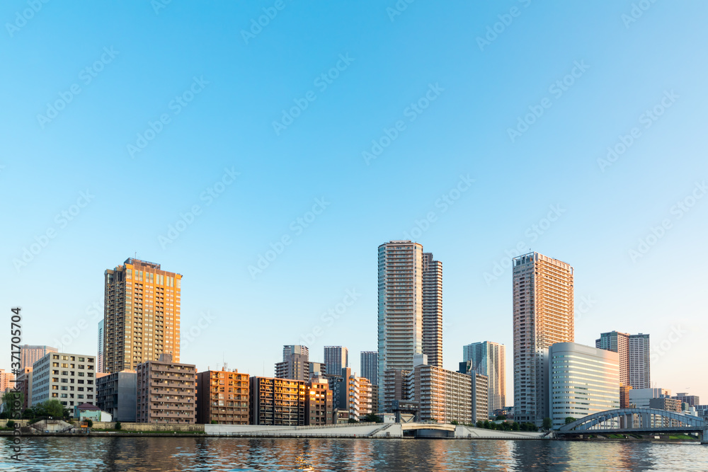 Obraz premium (東京都ー都市風景)ウォーターフロントの夕景4