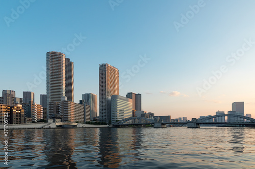 (東京都ｰ都市風景)ウォーターフロントの夕景６