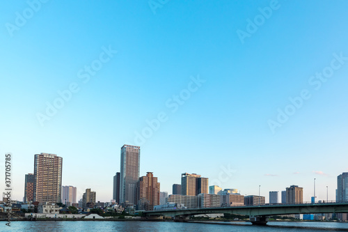 (東京都ｰ都市風景)ウォーターフロントの夕景１０