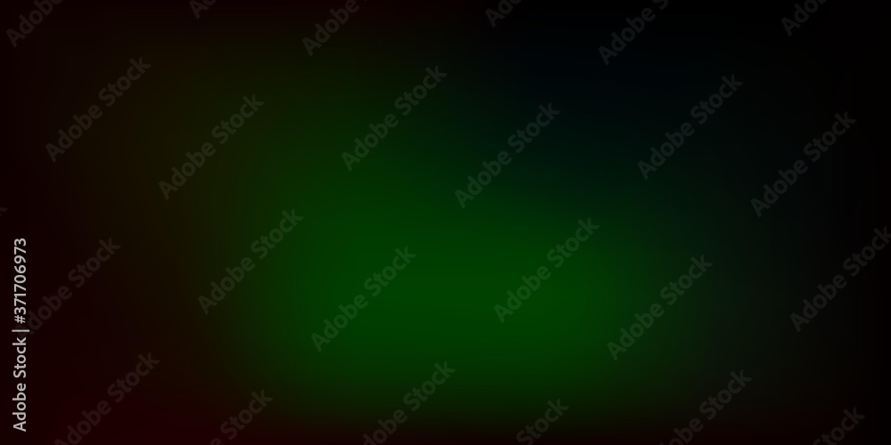 Fototapeta premium Dark Green vector blur background.