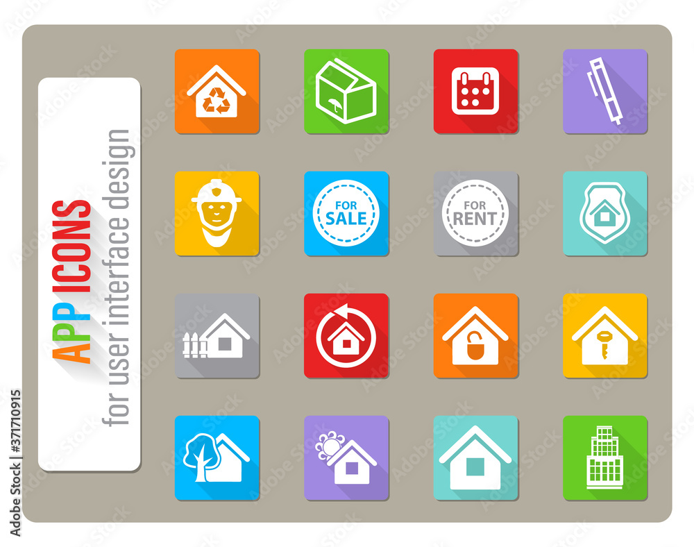 real estate icon set real estate icon set