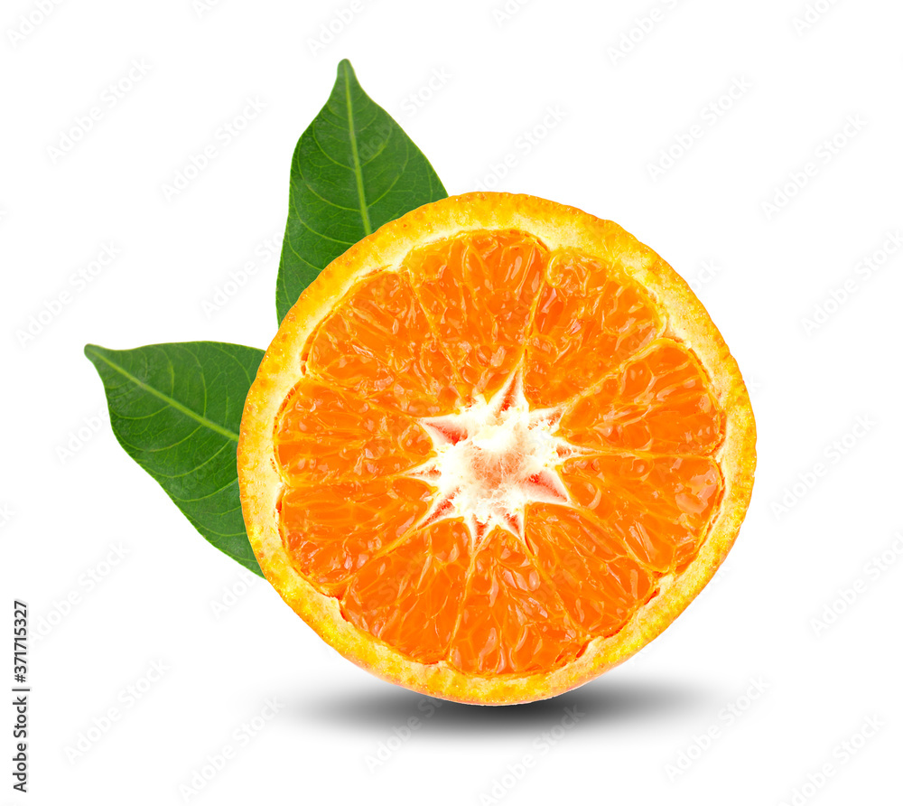 Orange slice isolated on white Orange slice isolated on white