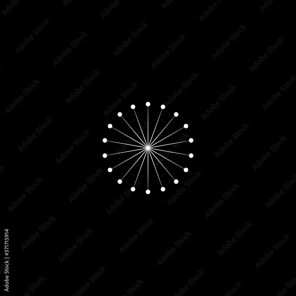 snowflake icon white on black background snowflake icon white on black background