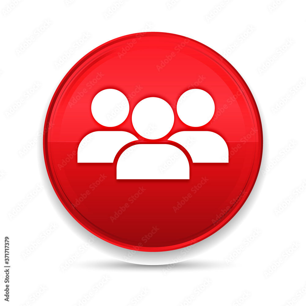 User group icon shiny luxury design red button vector User group icon shiny luxury design red button vector
